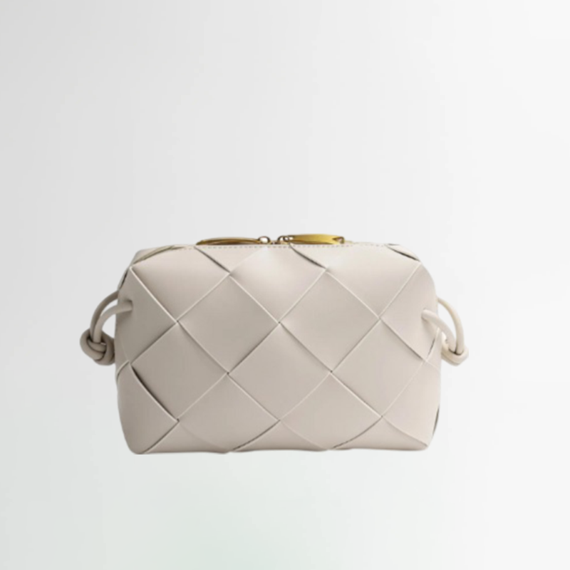 Bolsa Zadie Quilted Pequena de Couro Entrelaçado
