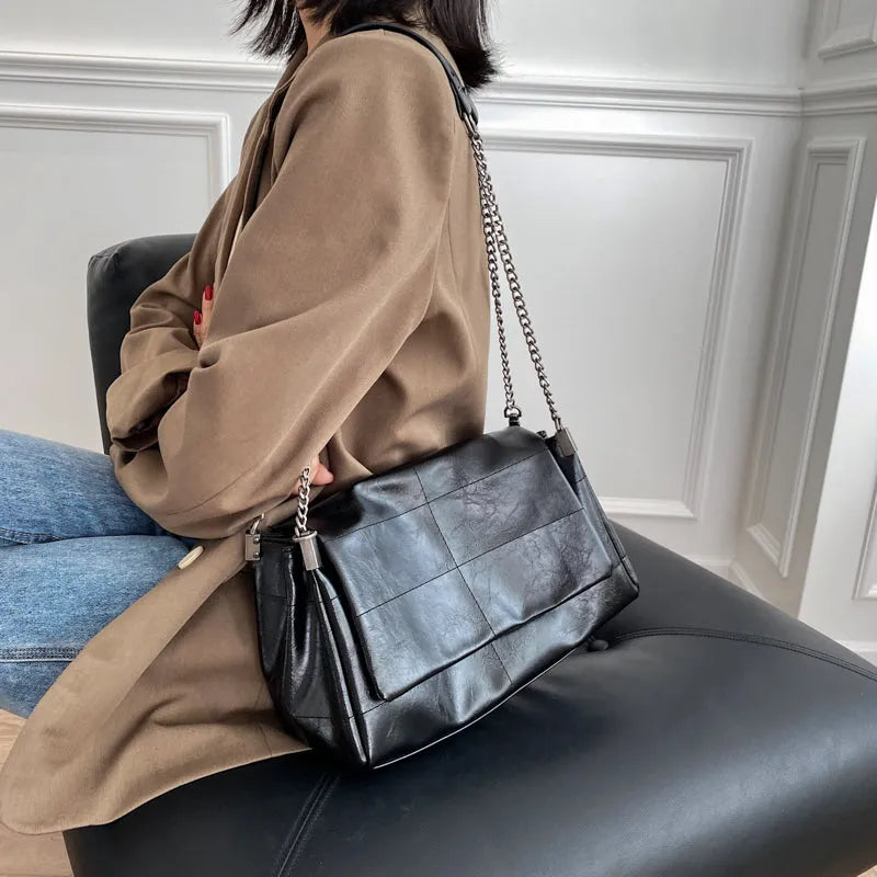Bolsa Keira de Luxo Tiracolo em Couro