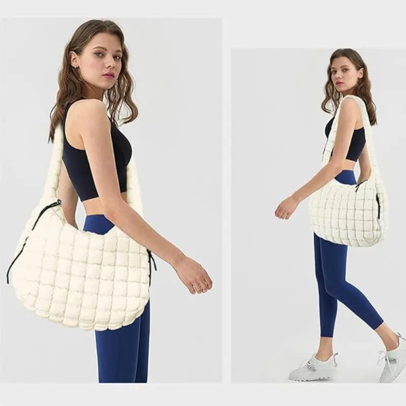 Bolsa Elka Puffer Quilted Hobo