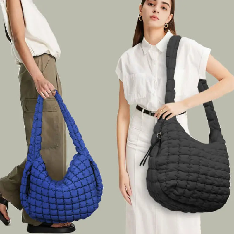 Bolsa Elka Puffer Quilted Hobo