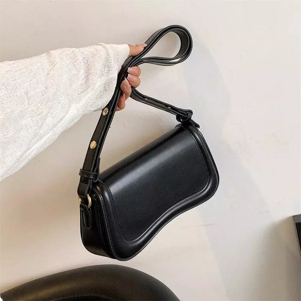 Bolsa Clubber Pequena de Couro