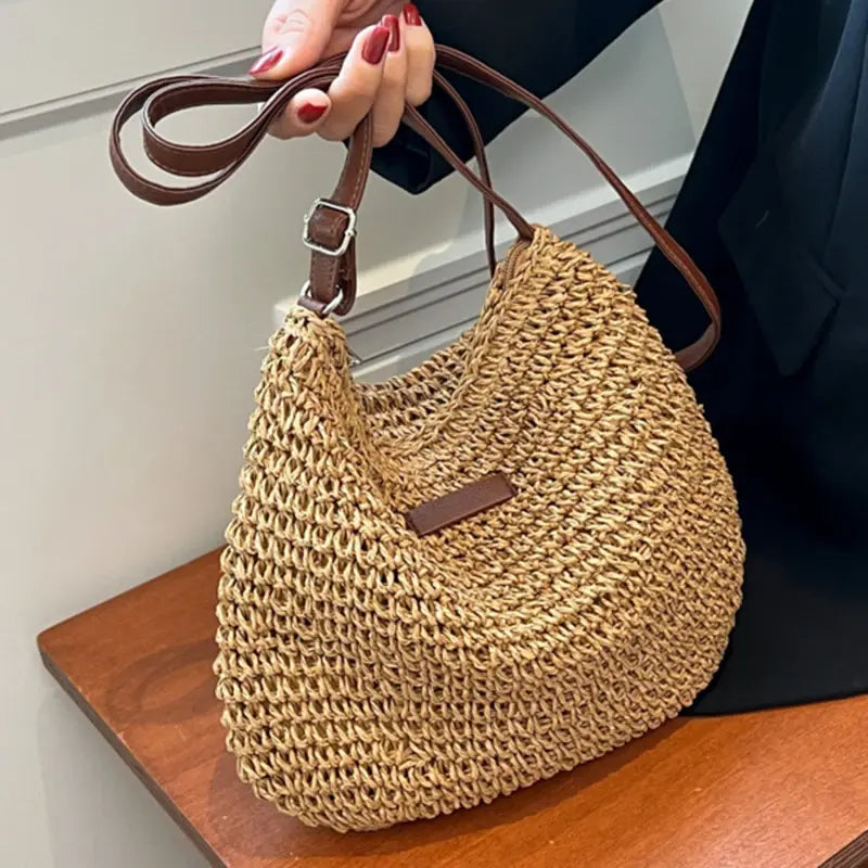 Bolsa Ellie de Ombro com Fio Náutico