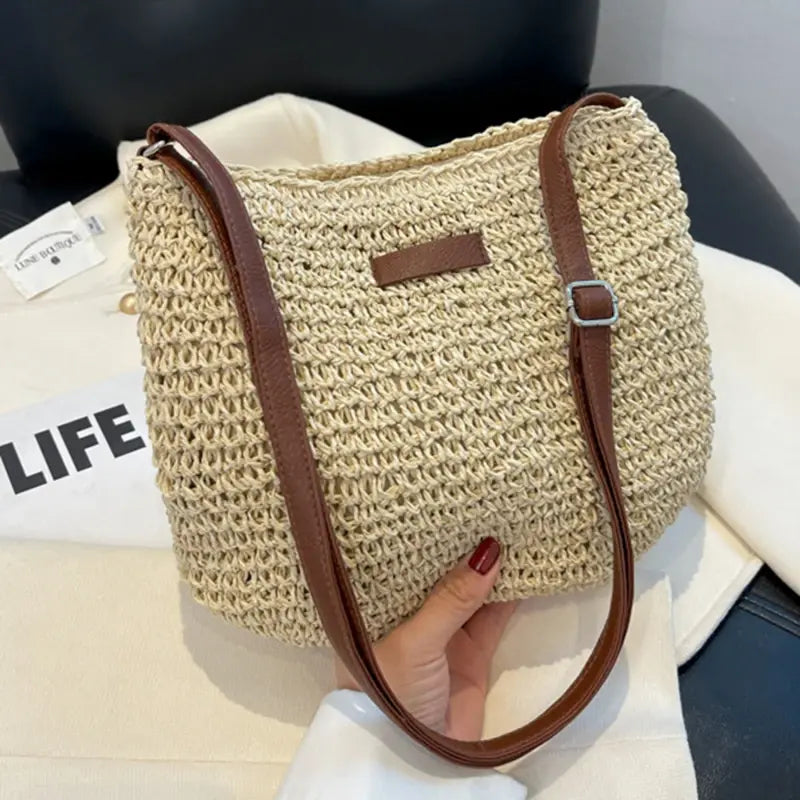 Bolsa Ellie de Ombro com Fio Náutico
