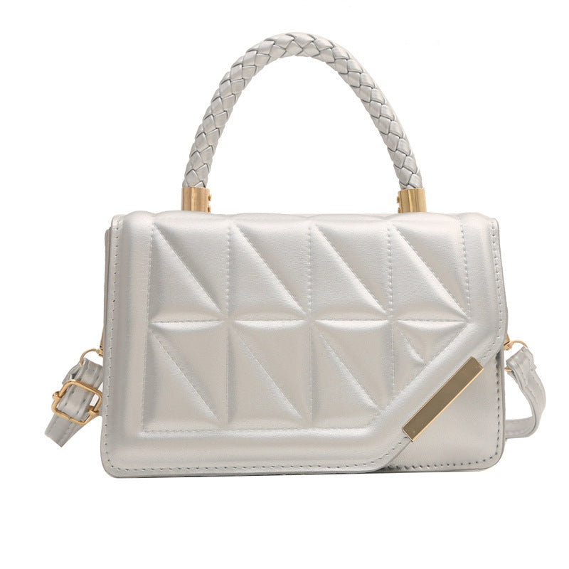 Bolsa Morgana Feminina de Couro com Padrão Xadrez