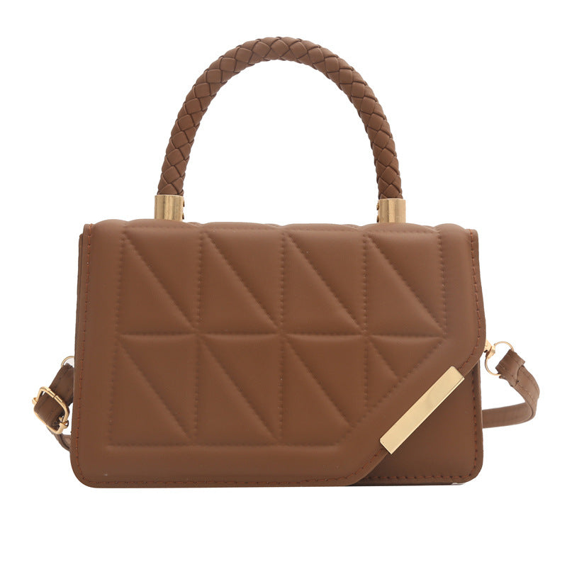 Bolsa Morgana Feminina de Couro com Padrão Xadrez
