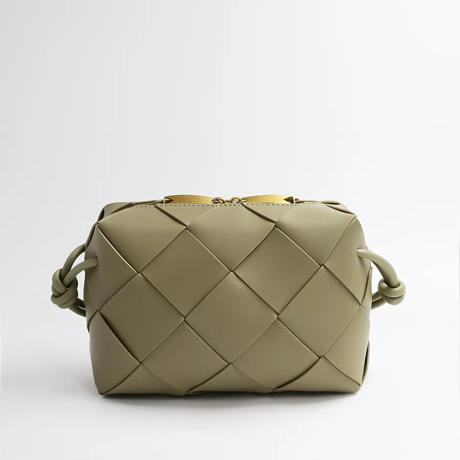 Bolsa Zadie Quilted Pequena de Couro Entrelaçado