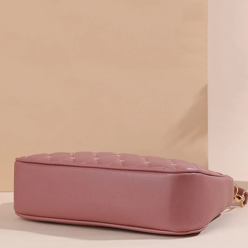 Bolsa Emery de Couro com Alça Transversal e Zíper