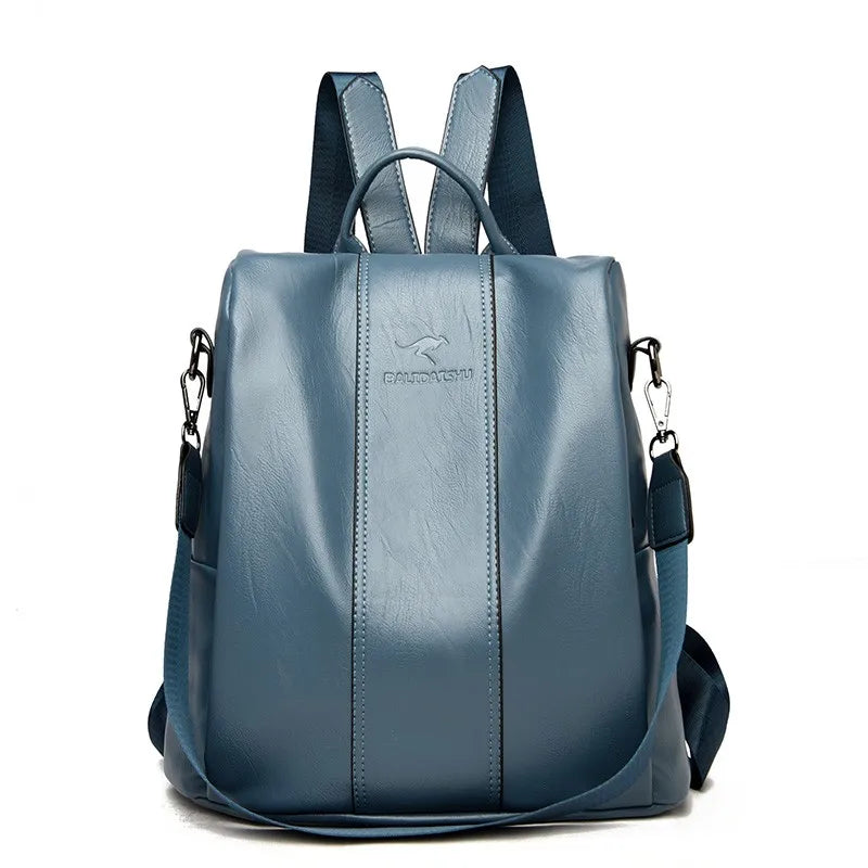 Mochila Avery Feminina de Couro com Design Antifurto
