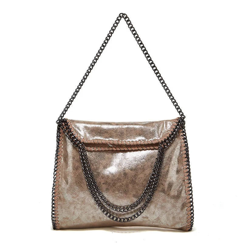 Bolsa Elise de Ombro com Alça de Corrente