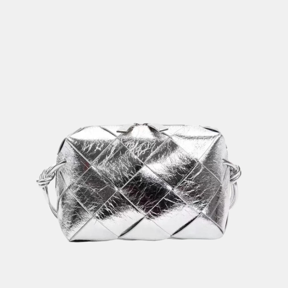 Bolsa Zadie Quilted Pequena de Couro Entrelaçado