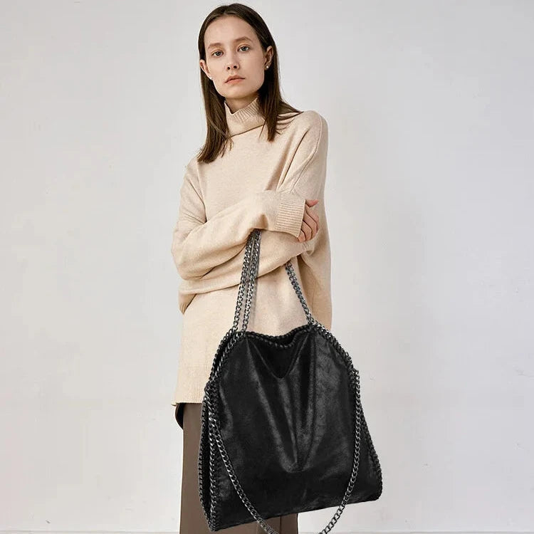 Bolsa Elise de Ombro com Alça de Corrente