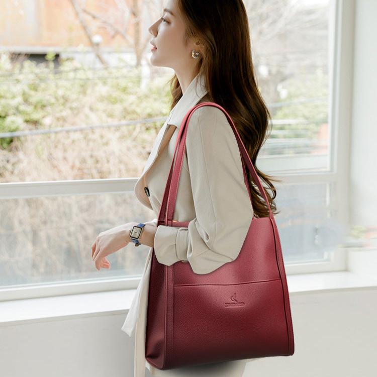 Bolsa Ivy Feminina Minimalista com Compartimentos Internos