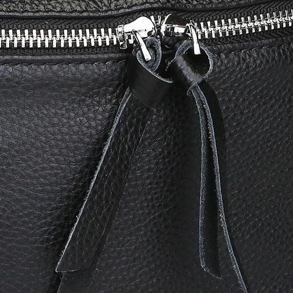 Bolsa Caroline Pochete de Couro com Alça Listrada