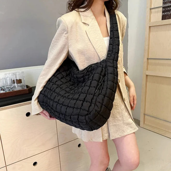 Bolsa Elka Puffer Quilted Hobo
