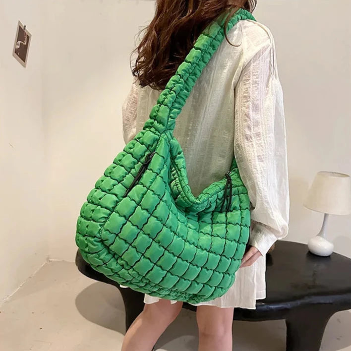 Bolsa Elka Puffer Quilted Hobo