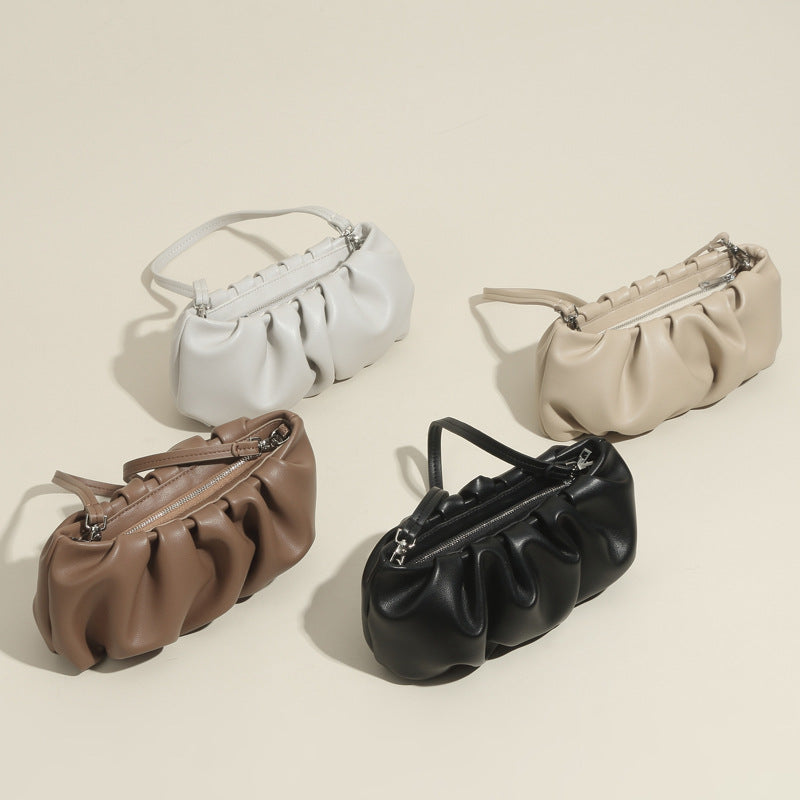 Bolsa Jess Puff de Ombro em Couro