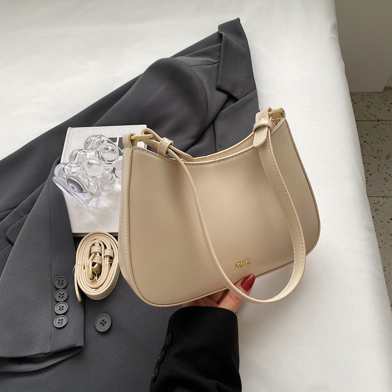 Bolsa Calista de Ombro Pequena de Couro