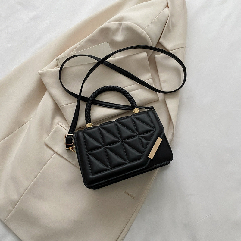 Bolsa Morgana Feminina de Couro com Padrão Xadrez