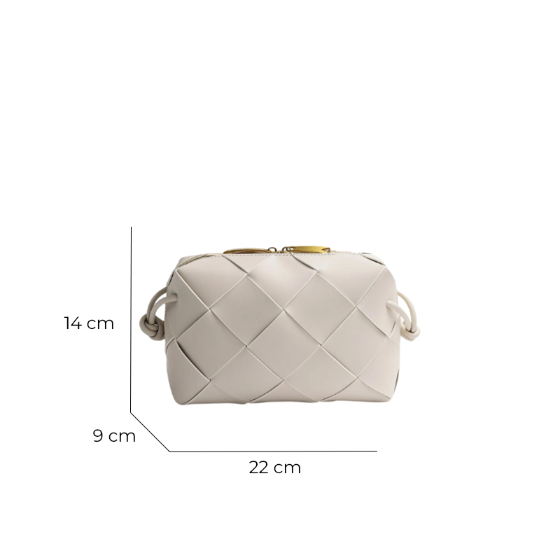 Bolsa Zadie Quilted Pequena de Couro Entrelaçado