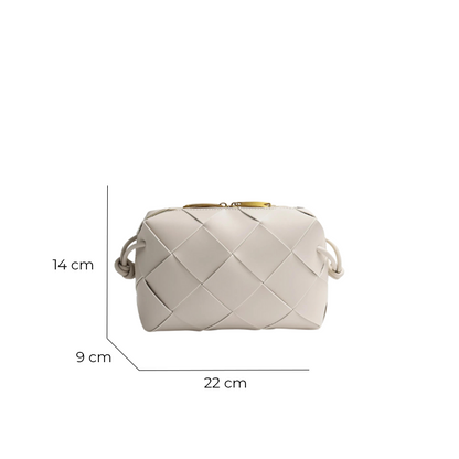 Bolsa Zadie Quilted Pequena de Couro Entrelaçado