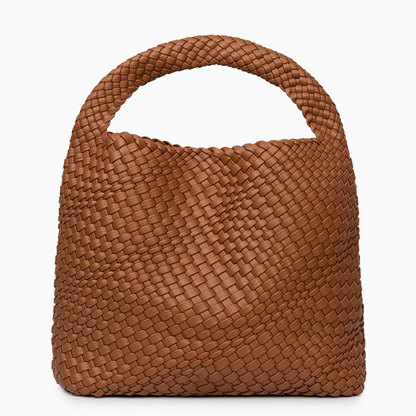 Bolsa Zaira Shopper em Couro Trançado