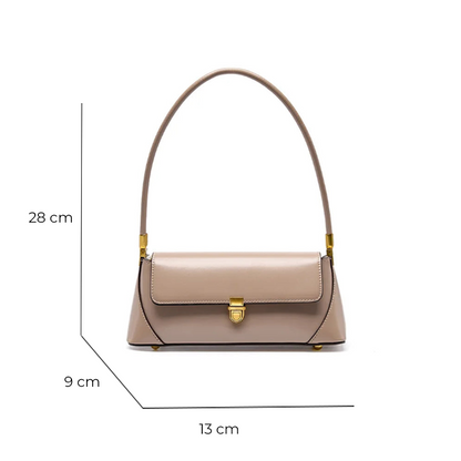 Bolsa Elysia Baguete de Couro Retrô