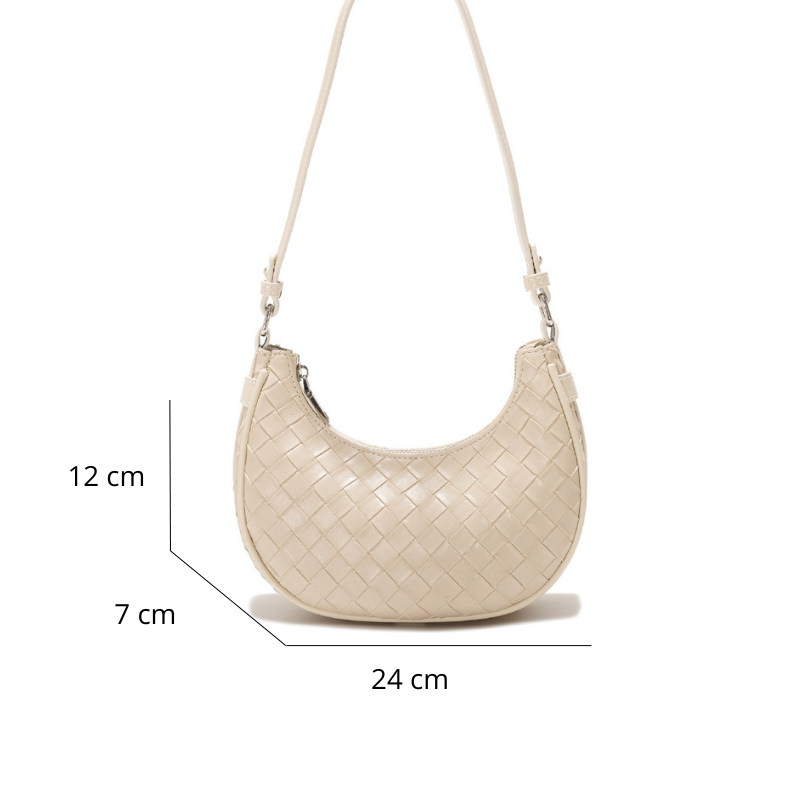 Bolsa Gemeli de Couro Entrelaçado