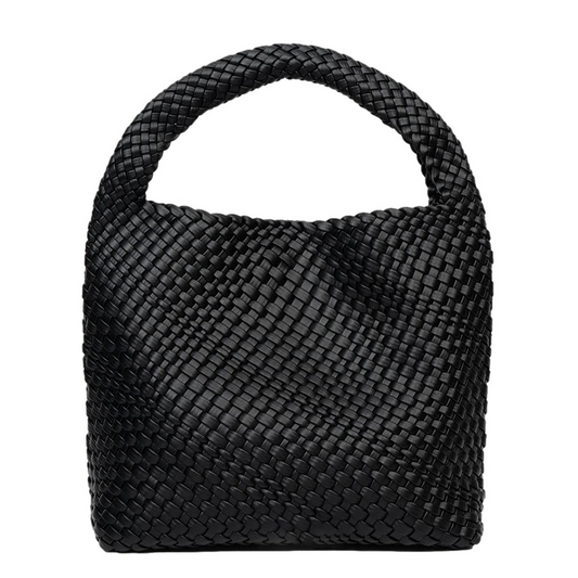 Bolsa Zaira Shopper em Couro Trançado