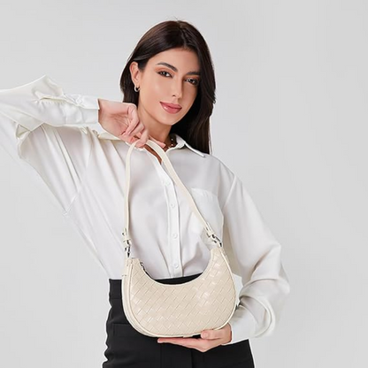 Bolsa Gemeli de Couro Entrelaçado