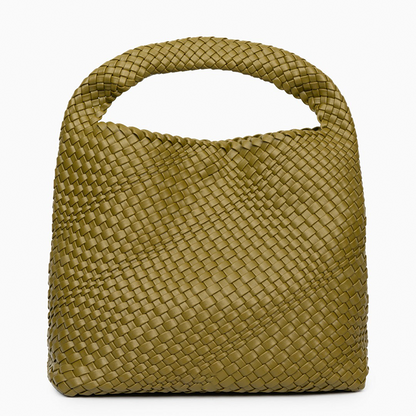 Bolsa Zaira Shopper em Couro Trançado