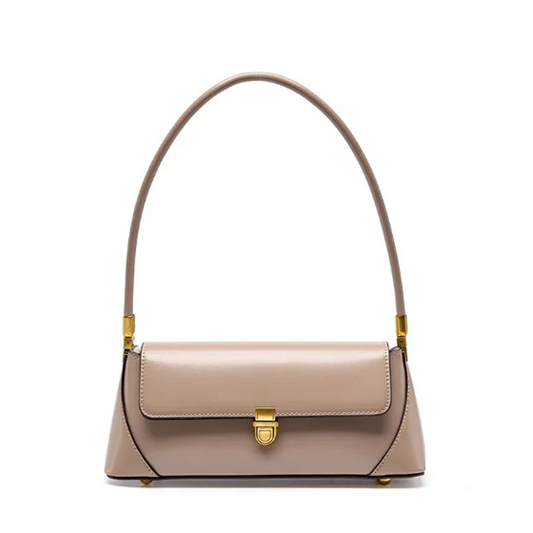Bolsa Elysia Baguete de Couro Retrô