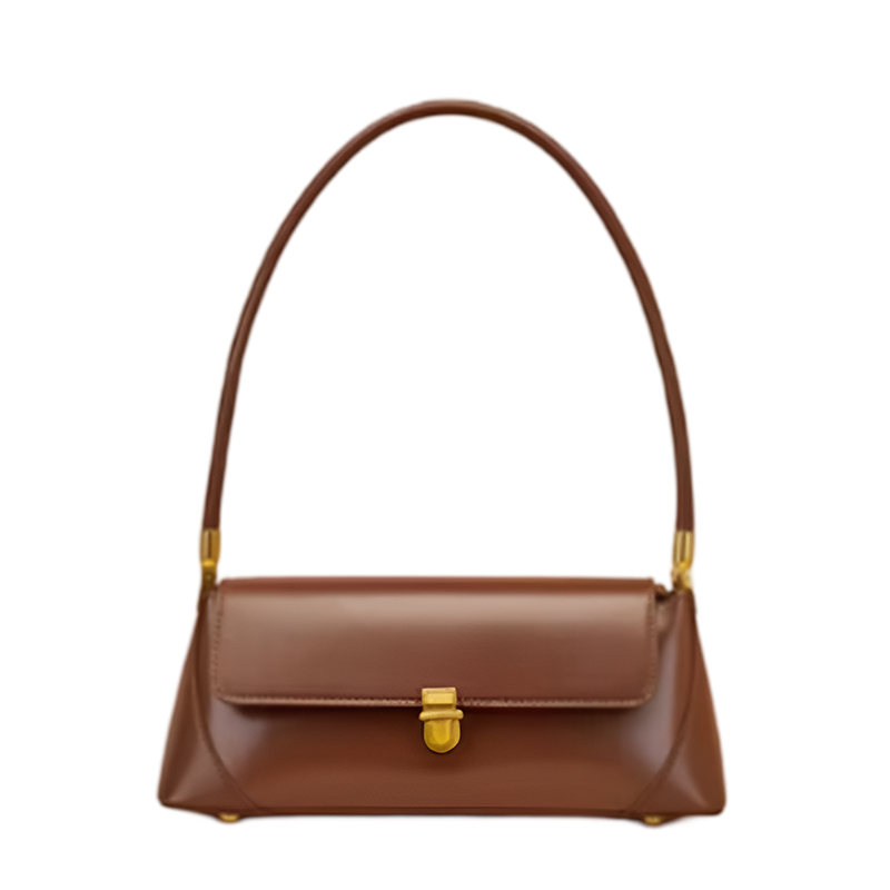 Bolsa Elysia Baguete de Couro Retrô