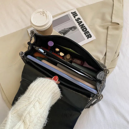 Bolsa Keira de Luxo Tiracolo em Couro