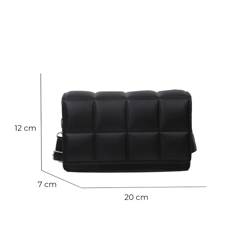 Bolsa Nivara Quilted Transversal Pequena