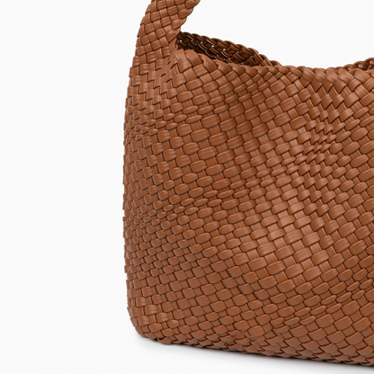 Bolsa Zaira Shopper em Couro Trançado