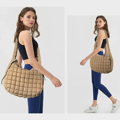 Bolsa Elka Puffer Quilted Hobo
