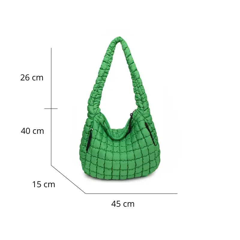 Bolsa Elka Puffer Quilted Hobo