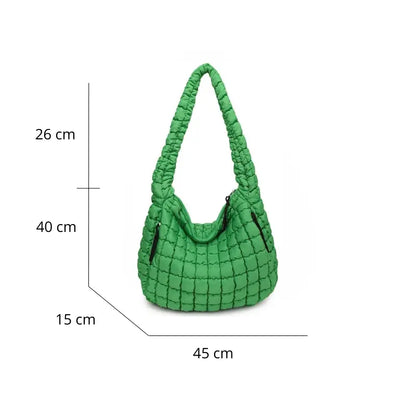Bolsa Elka Puffer Quilted Hobo