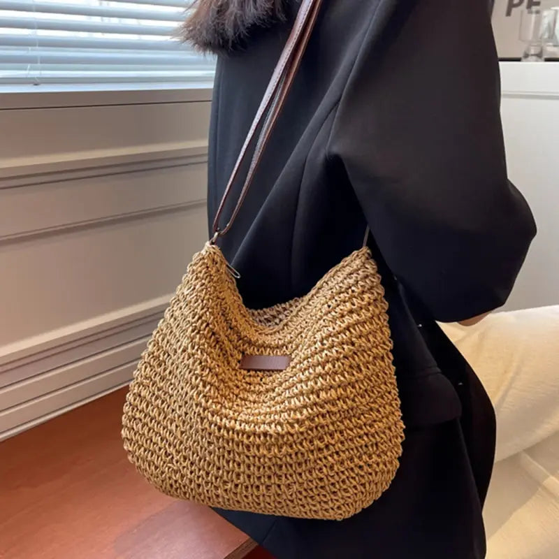 Bolsa Ellie de Ombro com Fio Náutico