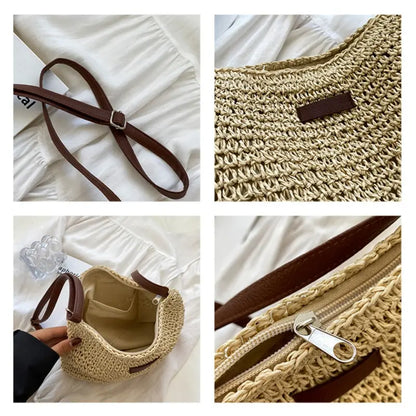 Bolsa Ellie de Ombro com Fio Náutico