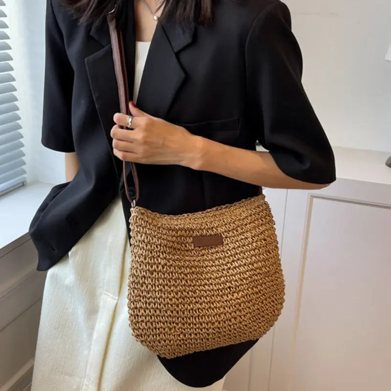 Bolsa Ellie de Ombro com Fio Náutico