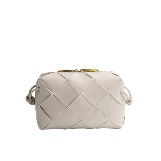 Bolsa Zadie Quilted Pequena de Couro Entrelaçado