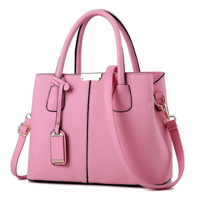 Bolsa Aurora Grande de Ombro em Couro