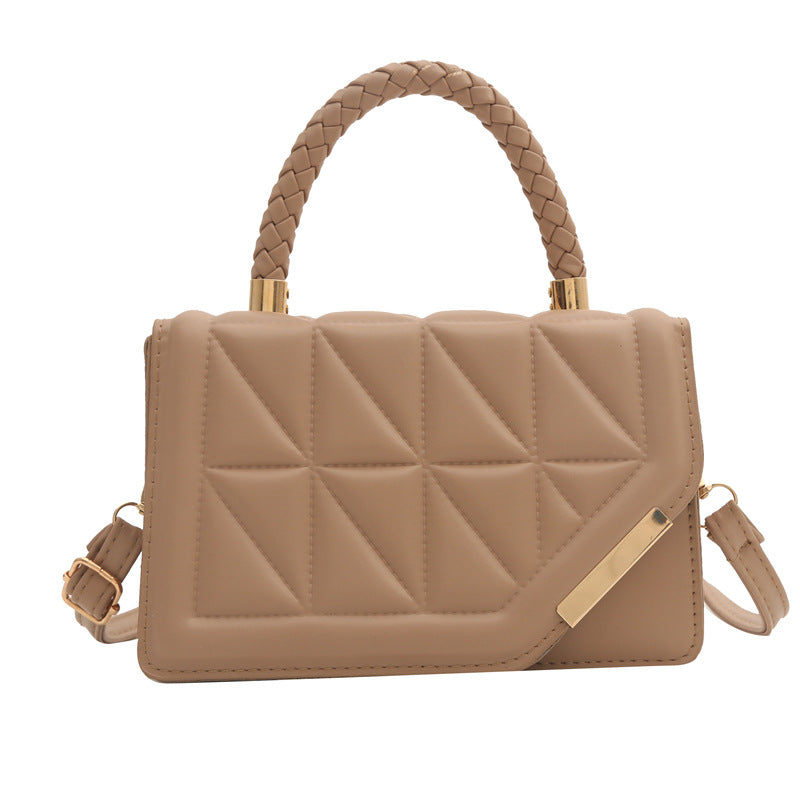 Bolsa Morgana Feminina de Couro com Padrão Xadrez