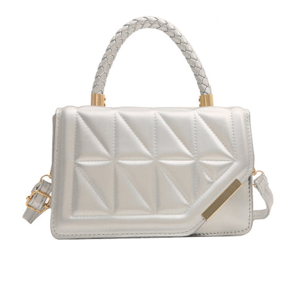 Bolsa Morgana Feminina de Couro com Padrão Xadrez
