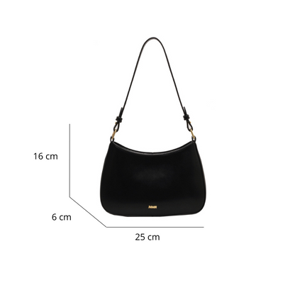 Bolsa Calista de Ombro Pequena de Couro
