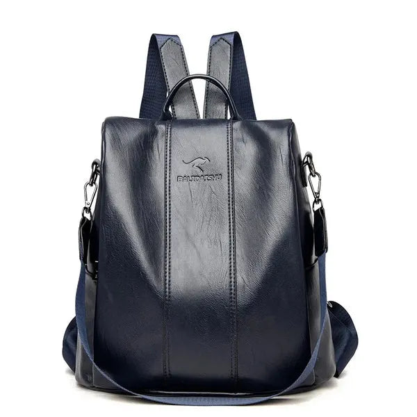 Mochila Avery Feminina de Couro com Design Antifurto