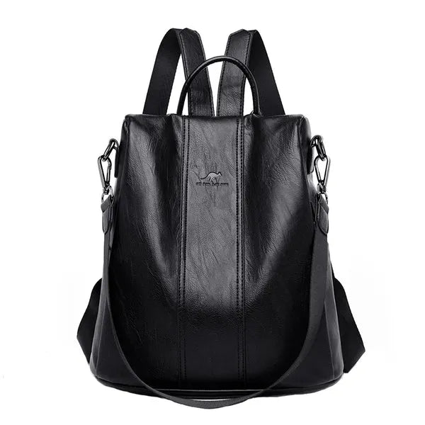 Mochila Avery Feminina de Couro com Design Antifurto