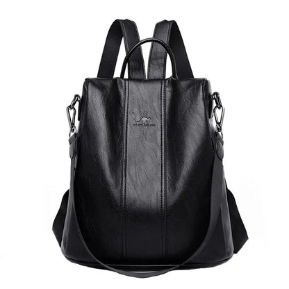 Mochila Avery Feminina de Couro com Design Antifurto