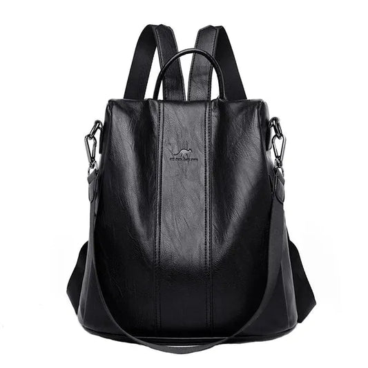 Mochila Avery Feminina de Couro com Design Antifurto